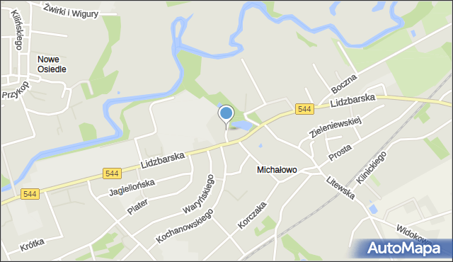 Brodnica, Młyńska, mapa Brodnica