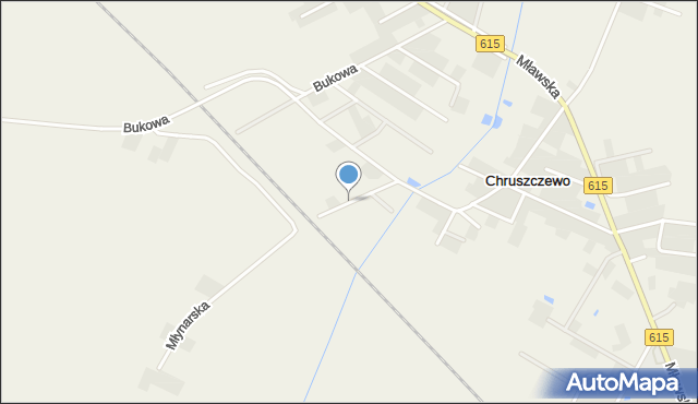 Chruszczewo, Młynarska, mapa Chruszczewo