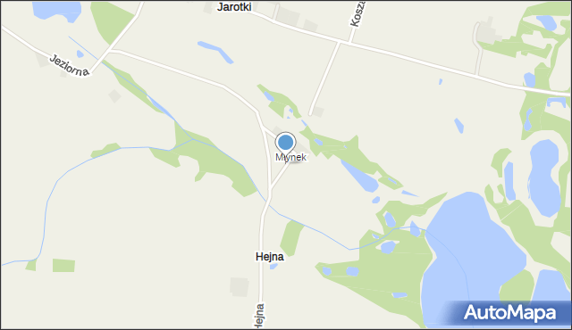 Jarotki, Młynek, mapa Jarotki