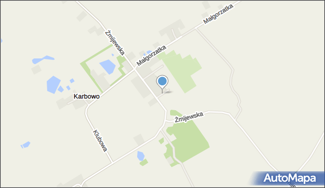 Karbowo gmina Brodnica, Młodzieżowa, mapa Karbowo gmina Brodnica