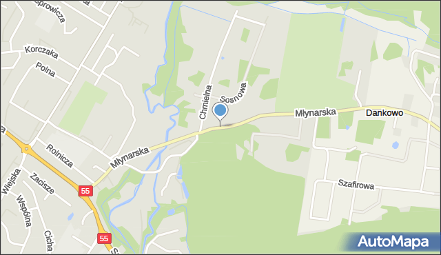Kwidzyn, Młynarska, mapa Kwidzyn