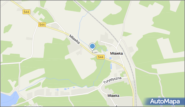 Mławka, Mławka, mapa Mławka