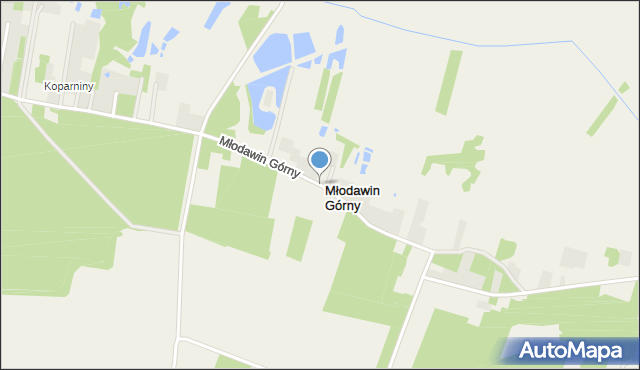 Młodawin Górny, Młodawin Górny, mapa Młodawin Górny