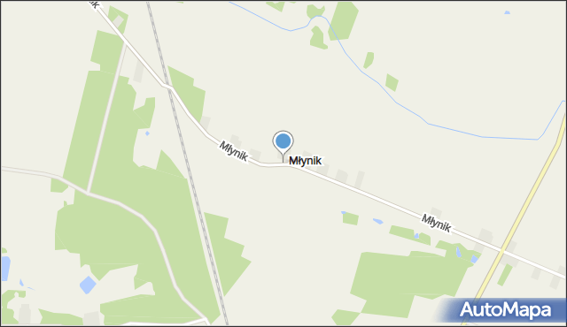 Młynik gmina Olszówka, Młynik, mapa Młynik gmina Olszówka
