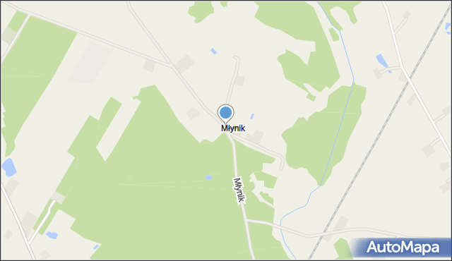 Młynik gmina Ryńsk, Młynik, mapa Młynik gmina Ryńsk