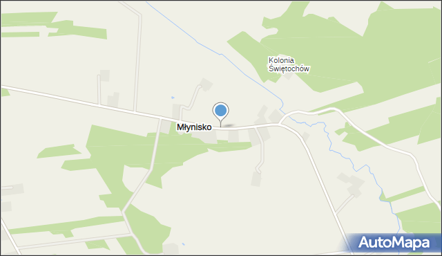 Młynisko gmina Strachówka, Młynisko, mapa Młynisko gmina Strachówka