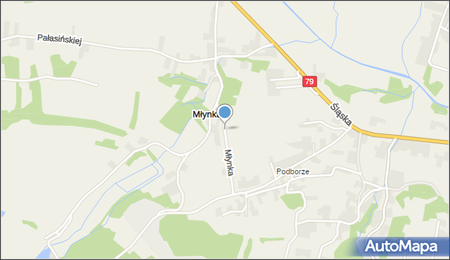 Młynka, Młynka, mapa Młynka