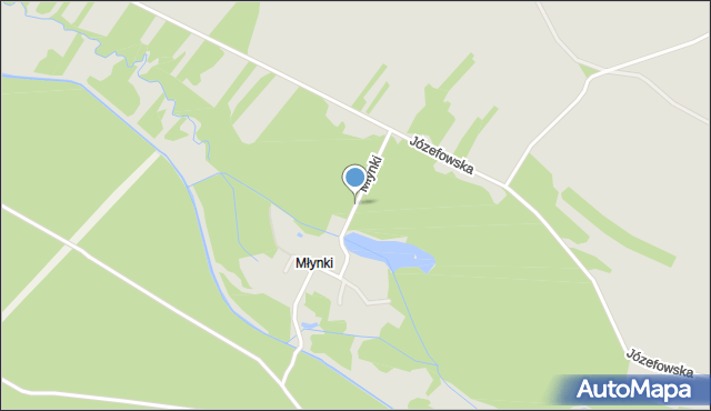 Narol, Młynki, mapa Narol