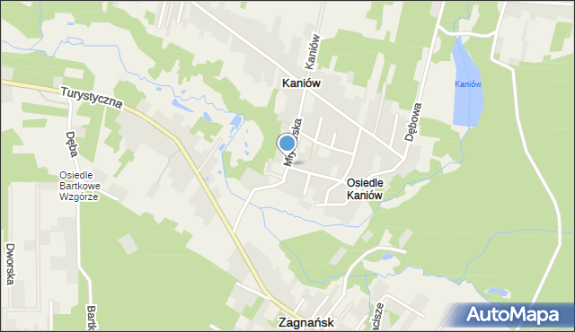 Osiedle Kaniów, Młynarska, mapa Osiedle Kaniów