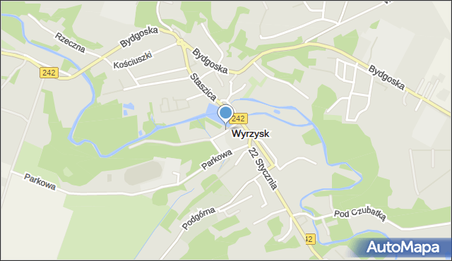 Wyrzysk, Młyńska, mapa Wyrzysk