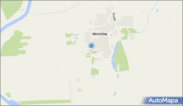 Mnichów gmina Sieradz, Mnichów, mapa Mnichów gmina Sieradz