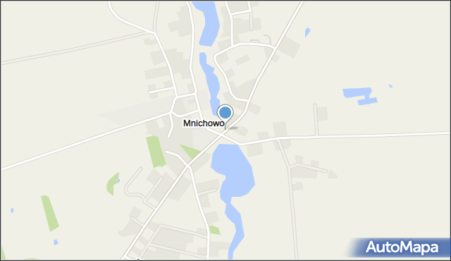 Mnichowo gmina Gniezno, Mnichowo, mapa Mnichowo gmina Gniezno