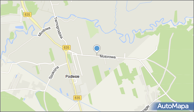 Biłgoraj, Motorowa, mapa Biłgoraj