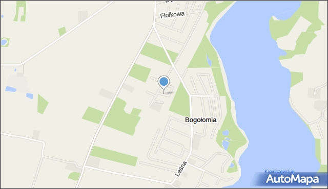 Bogołomia, Modrzewiowa, mapa Bogołomia