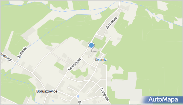 Boruszowice, Modrzewiowa, mapa Boruszowice