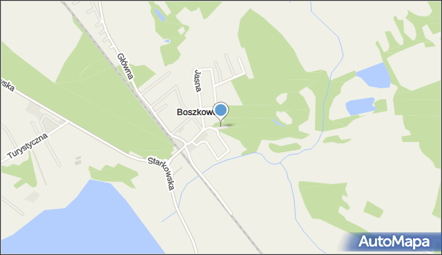 Boszkowo-Letnisko, Modra, mapa Boszkowo-Letnisko