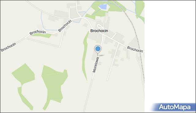 Brochocin gmina Trzebnica, Morelowa, mapa Brochocin gmina Trzebnica