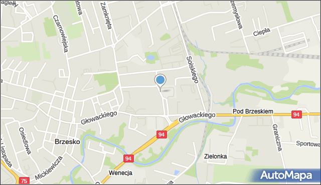 Brzesko, Mościckiego Ignacego, mapa Brzesko