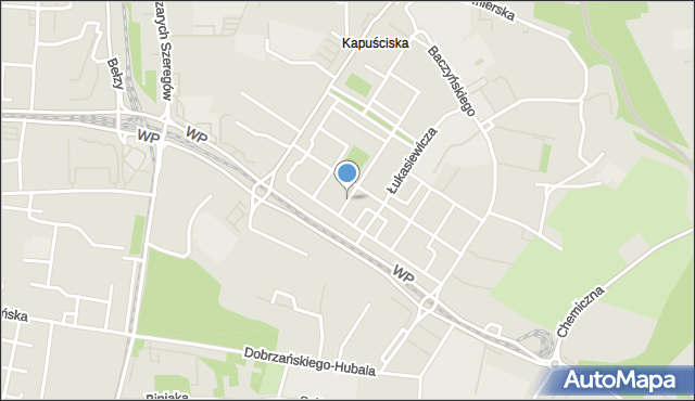 Bydgoszcz, Monterów, mapa Bydgoszczy