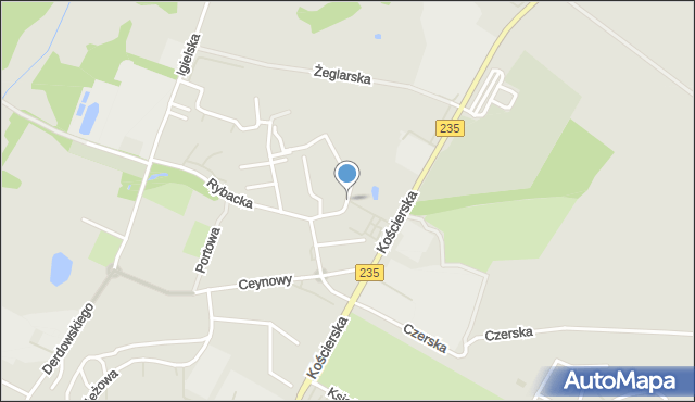Chojnice, Modra, mapa Chojnic