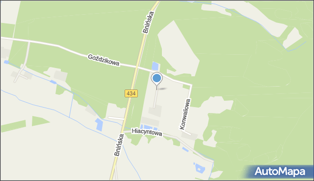 Czmoniec, Modrakowa, mapa Czmoniec