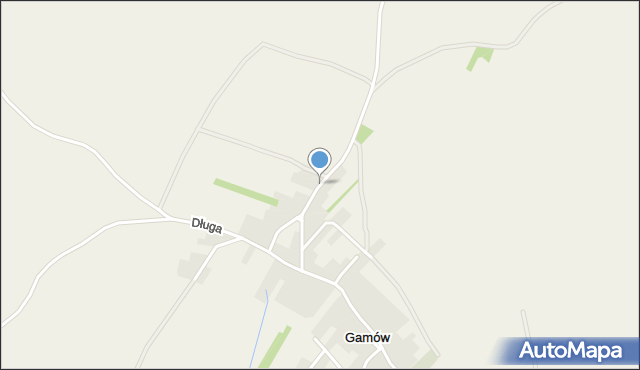 Gamów, Modzurowska, mapa Gamów