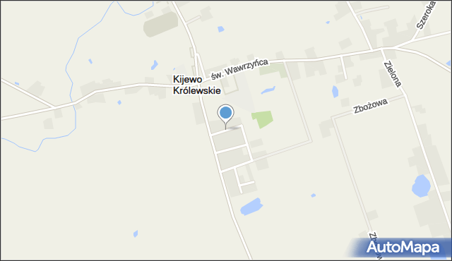 Kijewo Królewskie, Modrzewiowa, mapa Kijewo Królewskie