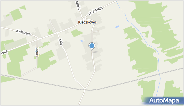 Kleczkowo, Modrzejewskiej Heleny, mapa Kleczkowo