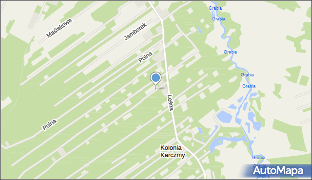 Kolonia Karczmy, Modrzewiowa, mapa Kolonia Karczmy