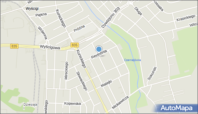 Lublin, Morsztynów, mapa Lublina