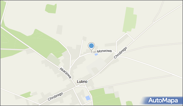 Lubno gmina Lubiszyn, Morwowa, mapa Lubno gmina Lubiszyn
