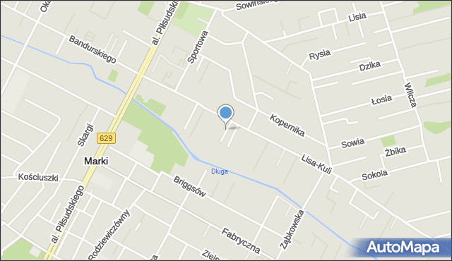 Marki powiat wołomiński, Modrzejewskiej Heleny, mapa Marki powiat wołomiński