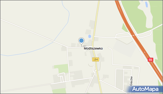 Modliszewko, Modliszewko, mapa Modliszewko