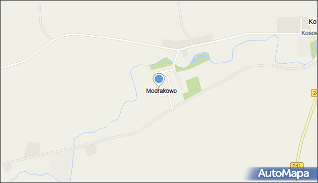 Modrakowo, Modrakowo, mapa Modrakowo