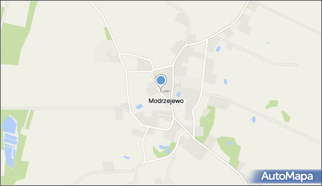 Modrzejewo gmina Tuchomie, Modrzejewo, mapa Modrzejewo gmina Tuchomie