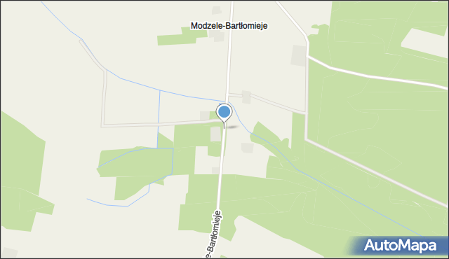 Modzele-Bartłomieje, Modzele-Bartłomieje, mapa Modzele-Bartłomieje