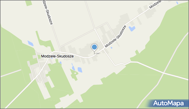 Modzele-Skudosze, Modzele-Skudosze, mapa Modzele-Skudosze
