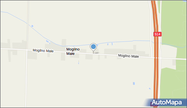 Mogilno Małe, Mogilno Małe, mapa Mogilno Małe