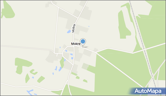 Mokre gmina Czersk, Mokre, mapa Mokre gmina Czersk