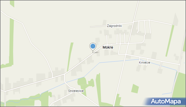 Mokre gmina Szydłów, Mokre, mapa Mokre gmina Szydłów