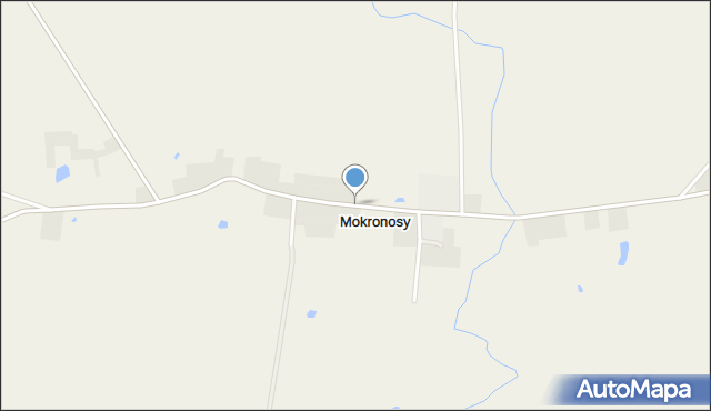 Mokronosy, Mokronosy, mapa Mokronosy