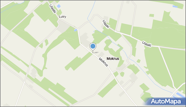 Mokrus gmina Obryte, Mokrus, mapa Mokrus gmina Obryte