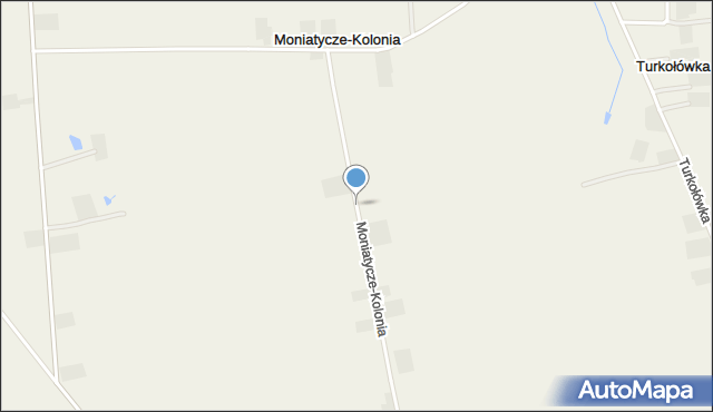 Moniatycze-Kolonia, Moniatycze-Kolonia, mapa Moniatycze-Kolonia
