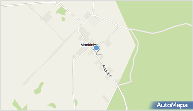 Monkinie, Monkinie, mapa Monkinie