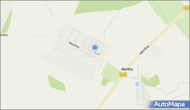 Morliny, Morliny, mapa Morliny