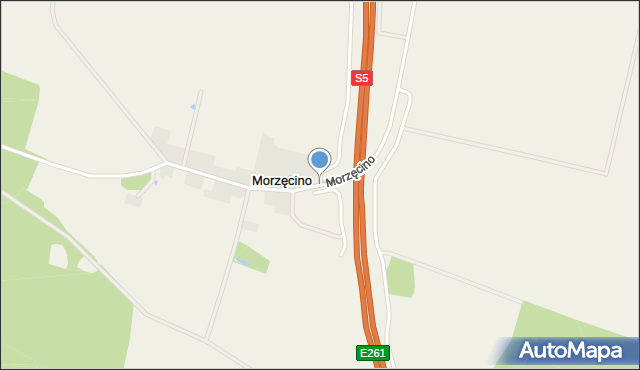 Morzęcino, Morzęcino, mapa Morzęcino