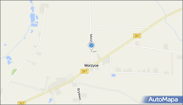 Morzyce gmina Bytoń, Morzyce, mapa Morzyce gmina Bytoń