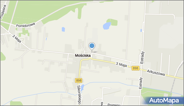 Mościska gmina Izabelin, Mościska, mapa Mościska gmina Izabelin