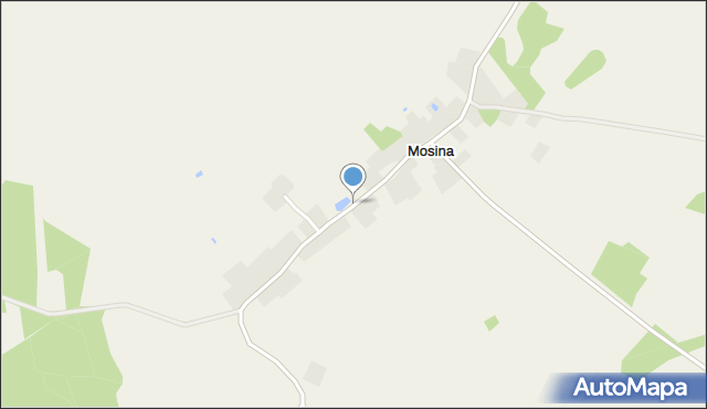 Mosina gmina Szczecinek, Mosina, mapa Mosina gmina Szczecinek