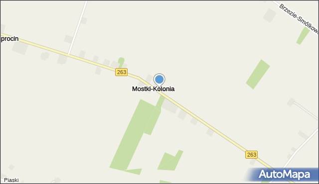 Mostki-Kolonia, Mostki-Kolonia, mapa Mostki-Kolonia